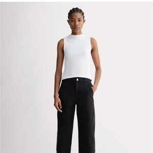 Everlane Pima Micro Rib Funnel Neck Tank